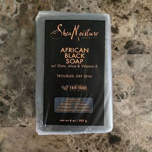 New, Shea Moisture African Black Soap, 8oz